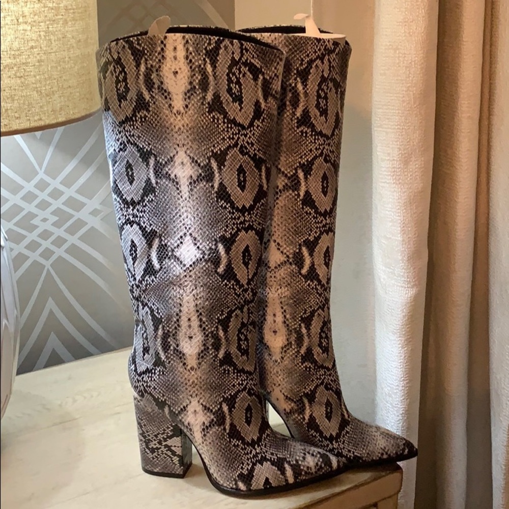 Brand New Python Print Boots